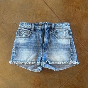 Buckle Black Women's Distressed Jean Shorts Size 25 Never Worn